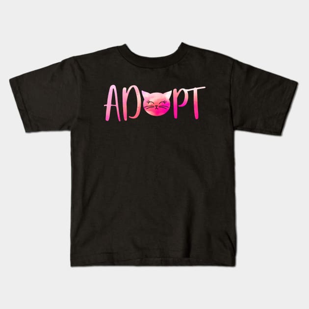 Adopt a cat Kids T-Shirt by PrettyPittieShop